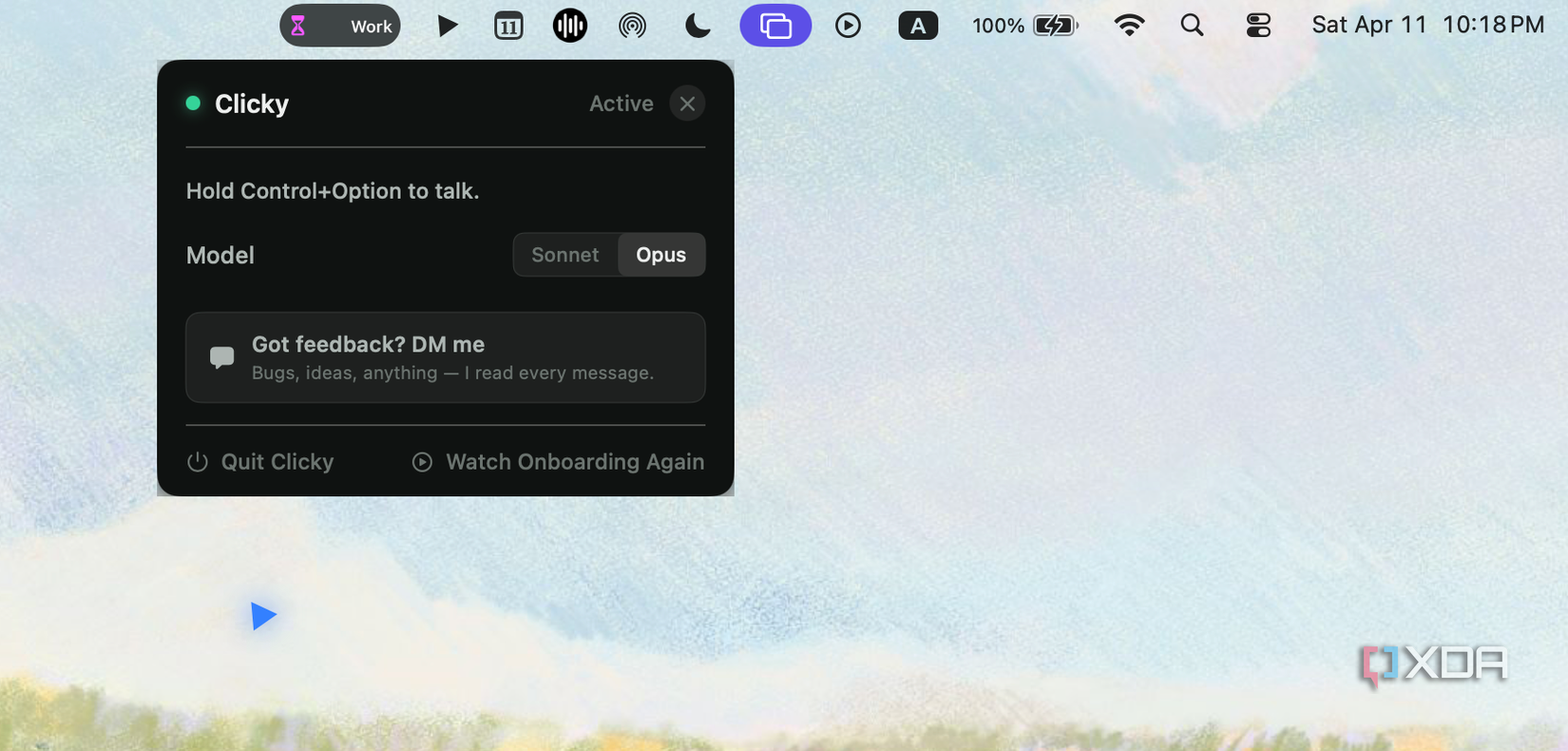 clicky ai voice assistant interface window on mac desktop-1