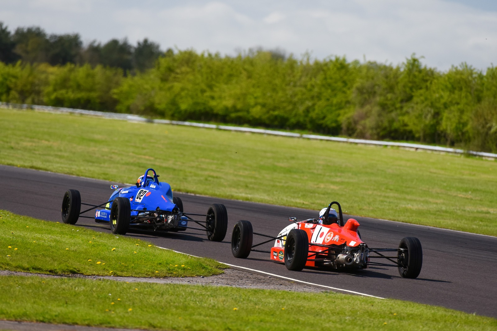Cooper (r) twice got the better of Walker in Formula Ford bouts