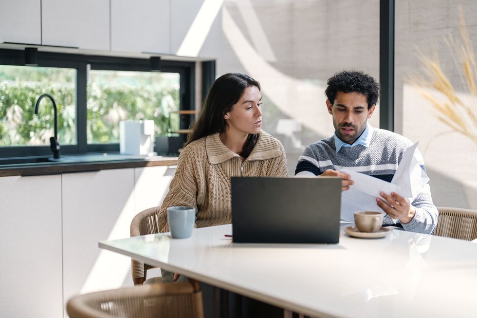 Couple on laptop