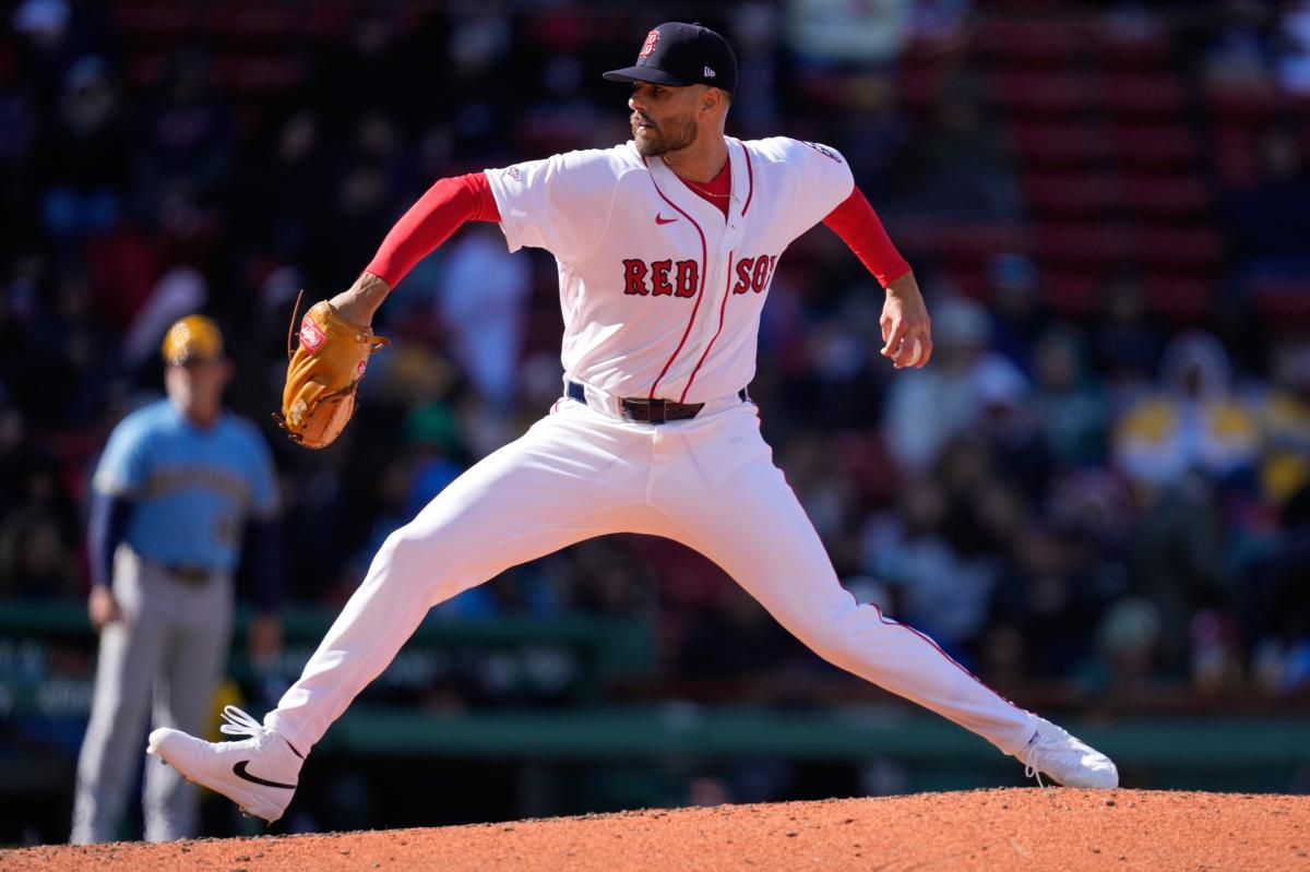 Red Sox rookie Tyler Samaniego strikes out side in MLB debut