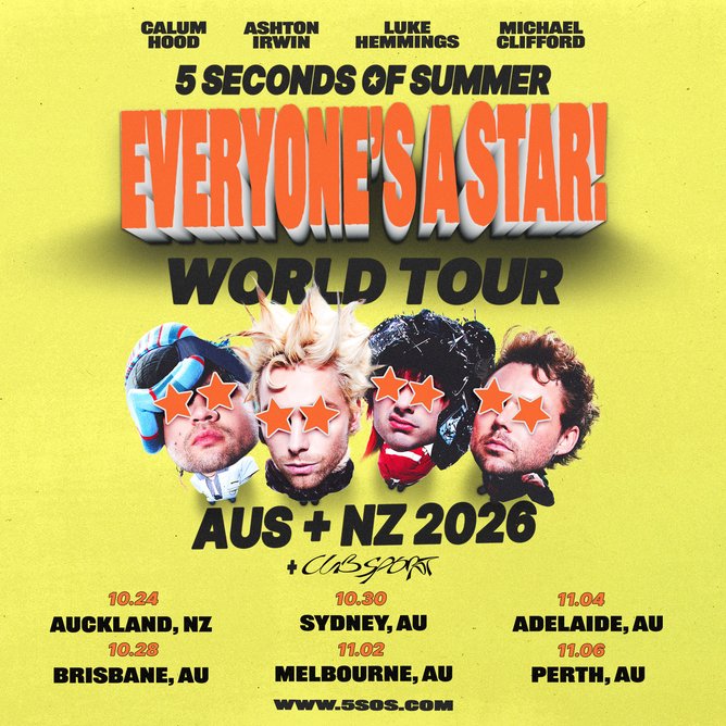 5SOS Australian tour dates.