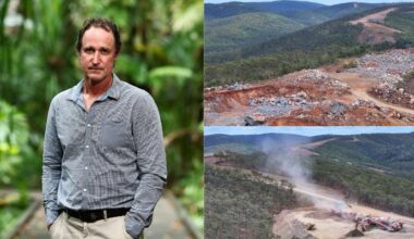Conservationist shares new aerial footage of renewable energy desolation of Great Dividing Range in Queensland