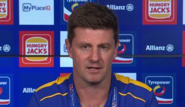 Andrew McQualter Round 4 press conference, West Coast Eagles 128 point loss to Sydney Swans, Harley Reid tagged by James Jordan, says side may have been too young, latest news