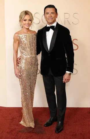 Kelly Ripa and Mark Consuelos attend the 98th Oscars on March 15, 2026Credit: Mike Coppola/Getty