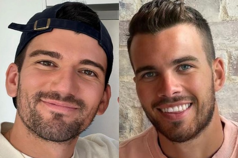 A composite image of murder victims Luke Davies (left) and Jesse Baird