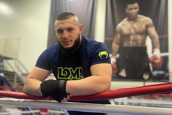 Boxer Humzah Khalid is in a critical condition after being shot by masked men at Chester Hill.