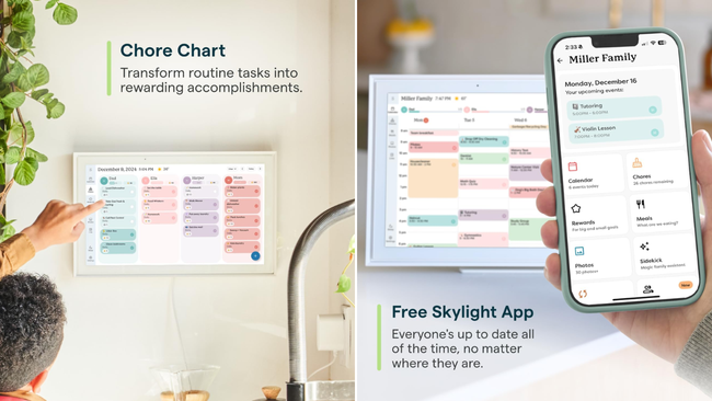15-inch Wall Planner Digital Calendar & Chore Chart