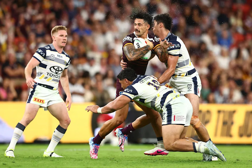 Seen here, Brisbane Broncos star Jesse Arthars.