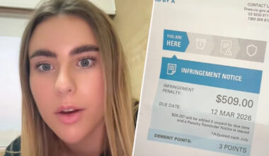 Aussie driver outraged after split-second decision lands her a $509 fine: 'No leniency'