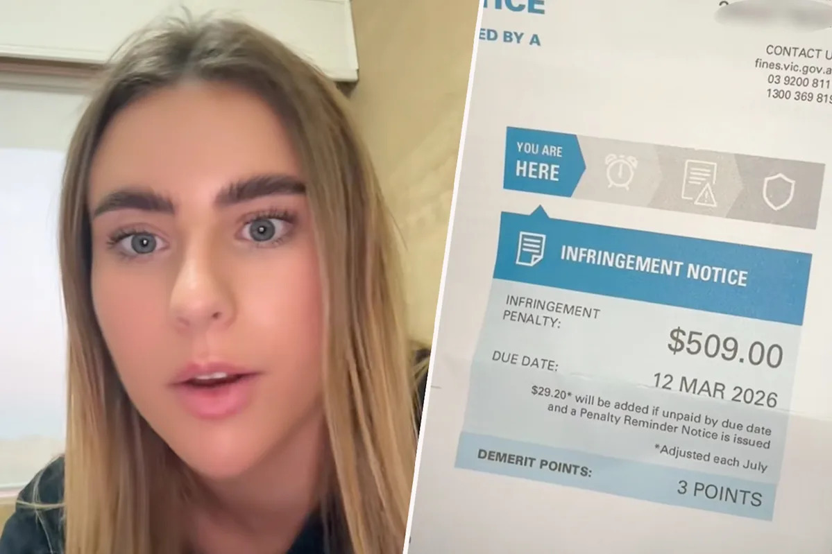 Aussie driver outraged after split-second decision lands her a $509 fine: 'No leniency'