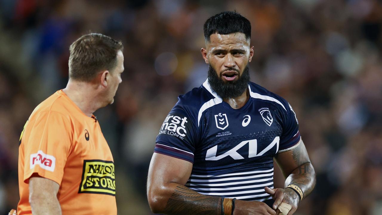 Payne Haas injury, what happened, knee, how did it happen, sent for scans, Brisbane Broncos, news, reaction