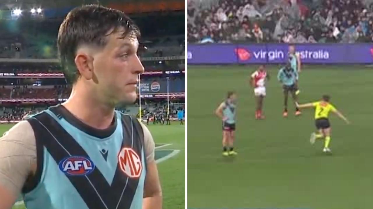 Zak Butters reported for abusive language to umpire, Port Adelaide vs St Kilda Gather Round, says he will fight any charges, post-game interview, Josh Carr, what did he say, video, latest news