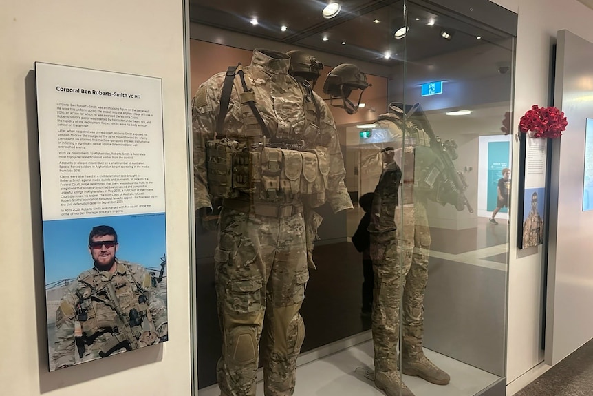 The newly altered display on Ben Roberts-Smith