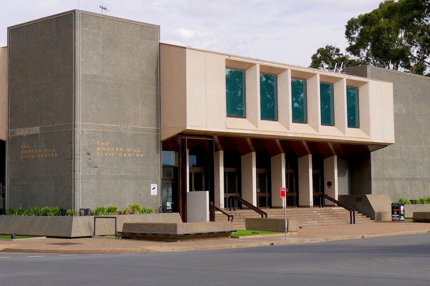 The Broken Hill Civic Centre during the day, w