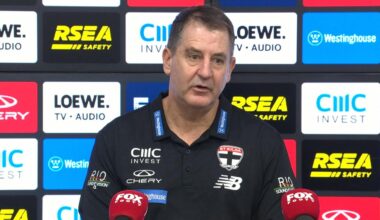 Ross Lyon press conference after St Kilda Saints def West Coast by 101 points in Round 7, video, latest news