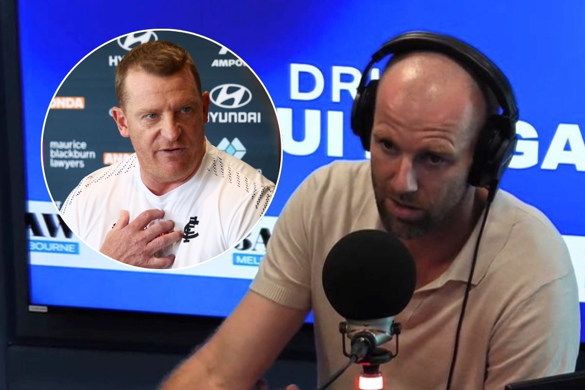 What surprised Sam Docherty about Michael Voss' explosive press conference
