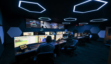 LUCA (Lunar Utilization Control Area) at NASA Marshall is specially designed to support a wide variety of science operations on and around the Moon – and beyond. Engineers in the LUCA monitored operations for the Lunar Node-1 experiment, an autonomous navigation payload that was part of the first NASA Commercial Lunar Payload Services (CLPS) launch on Intuitive Machines’ Nova-C lunar lander in 2024. NASA Marshall flight controllers will use the LUCA again for Artemis II to monitor science operations.