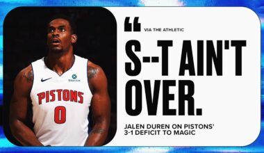 Pistons' Jalen Duren Makes Emphatic Statement on Team's NBA Playoff Hopes Amid 3-1 Deficit to Magic