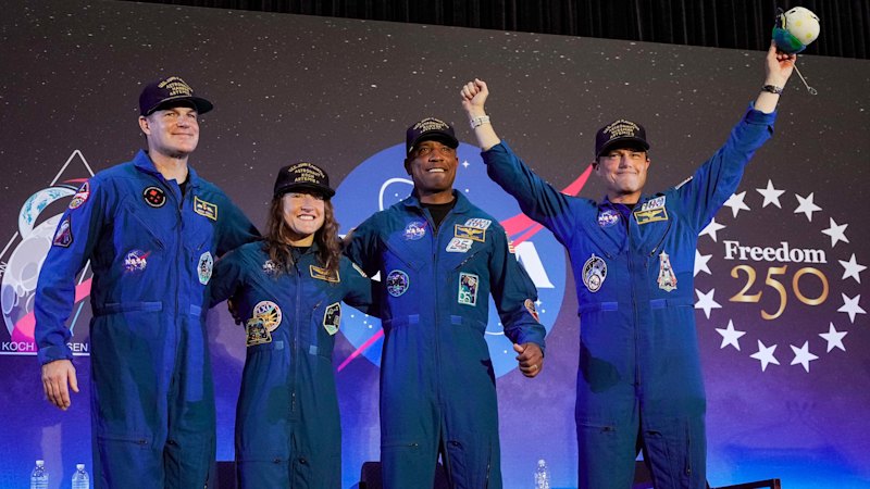 NASA astronauts receive hero’s welcome in Houston after record-breaking mission