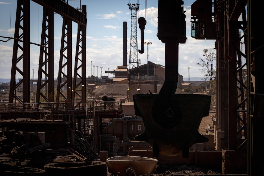 A view of the Whyalla steelworks.