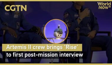 Artemis II crew brings 'Rise' to first post-mission interview - news.cgtn.com