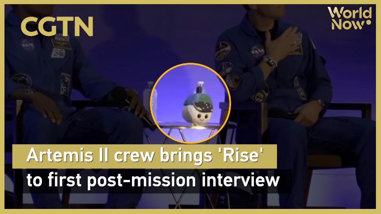 Artemis II crew brings 'Rise' to first post-mission interview - news.cgtn.com