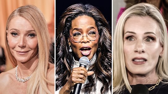Gwyneth Paltrow, Oprah Winfrey and Kristin Cabot.