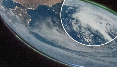 Rare twin phenomenon as both auroras spotted as Artemis II catapults around Moon