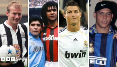 Graphic of Ronaldo, Zidane, Shearer and Gullit
