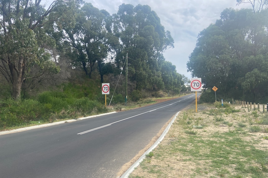 A stretch of Dalyellup Boulevard in WA's South West.