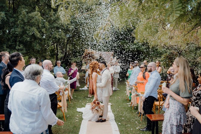 Cyclone Narrell cleared just in time for Brittany and Josiah's wedding celebrations.