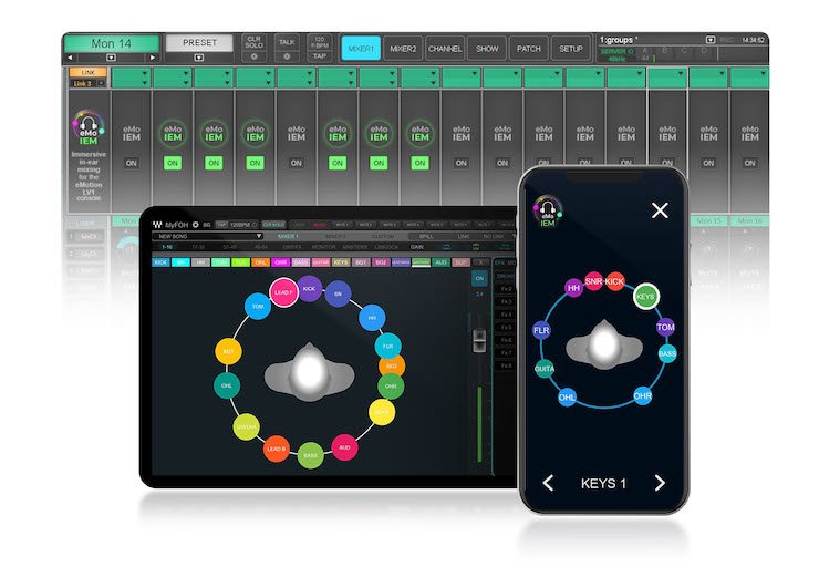 Waves eMo IEM: Immersive In-Ear Mixing for eMotion LV1