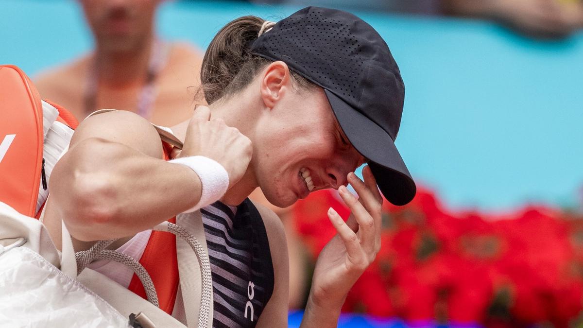 Grand slam champion Iga Swiatek reduced to tears as ‘sad’ health battle forces Madrid Open retirement