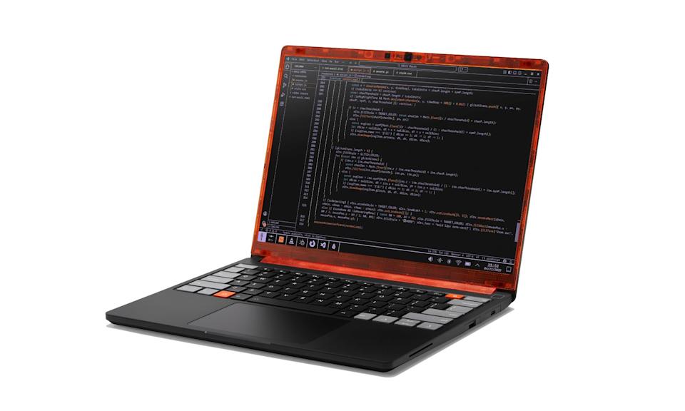 Framework laptop 13 pro with red bezels