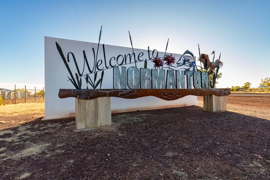 sign that says welcome to normanton