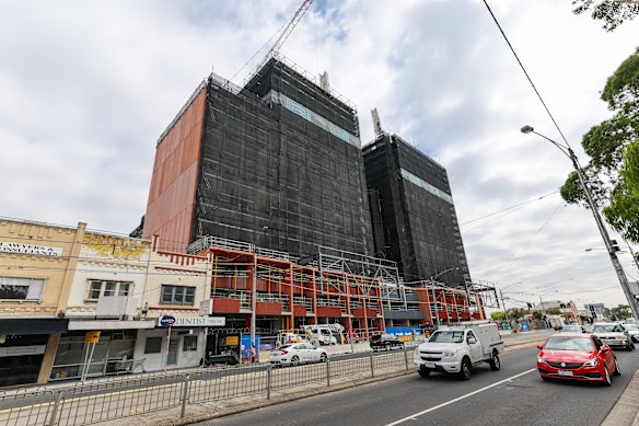 The controversial Sydney Road development in Coburg.