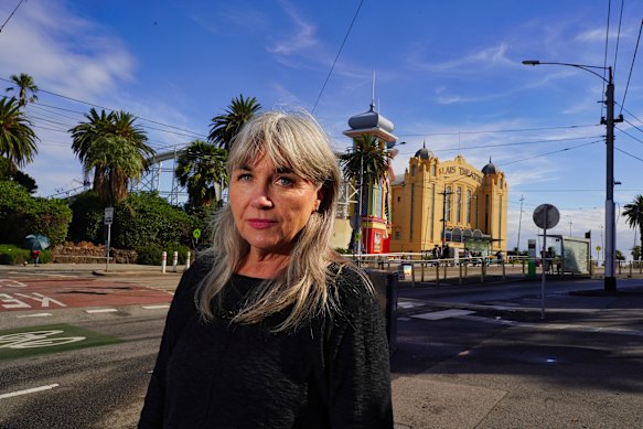 St Kilda Jane Briese is among locals concerned about the proposed redevelopment of the Cosmopolitan Hotel.