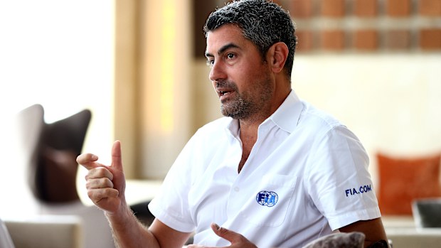  FIA Formula 1 Race Director Michael Masi looks on during previews ahead of the F1 Grand Prix of Abu Dhabi at the Southern Sun Hotel on December 08, 2021 in Abu Dhabi, United Arab Emirates. (Photo by Bryn Lennon/Getty Images)