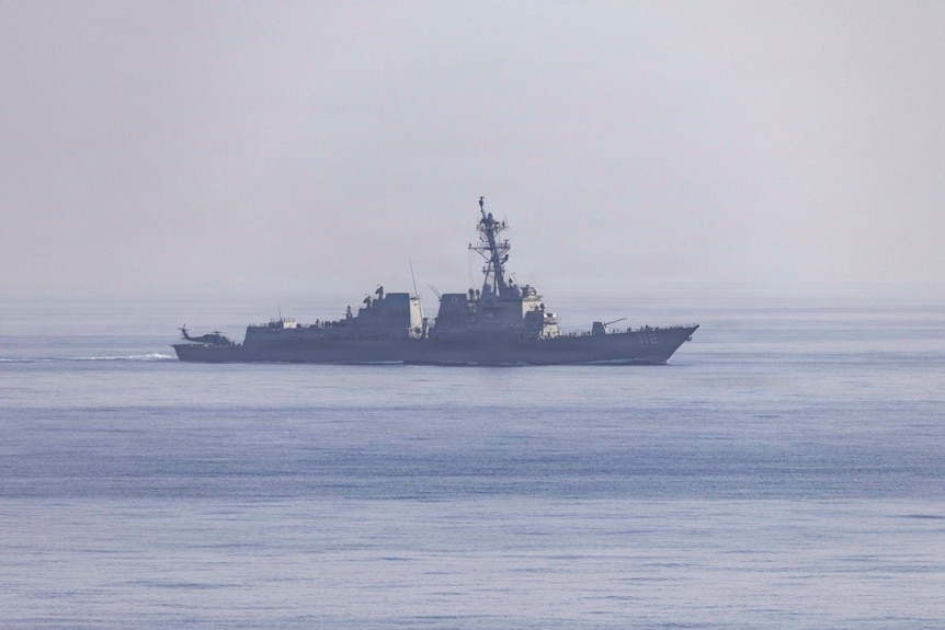 A US military ship