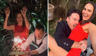 Laura Byrne’s ‘wild’ 40th party ends in egging