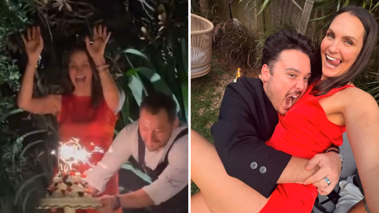 Laura Byrne’s ‘wild’ 40th party ends in egging