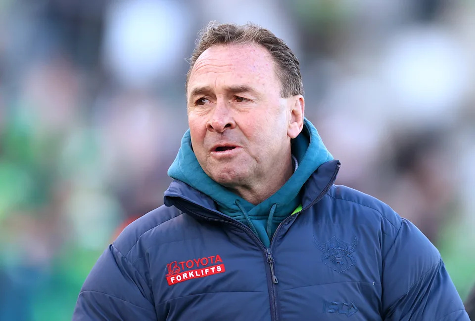 Pictured here, Canberra Raiders coach Ricky Stuart.