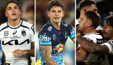 Brisbane Broncos def. Gold Coast Titans, Reece Walsh injury, Adam Reynolds injury, Kotoni Staggs, Ezra Mam