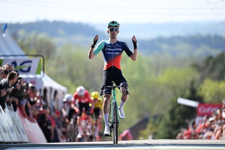 Paul Seixas raises his hands to his head