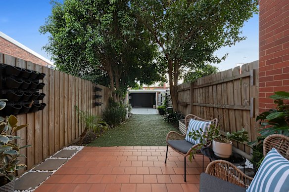 The Murrumbeena townhouse attracted two bidders at Saturday’s auction. 
