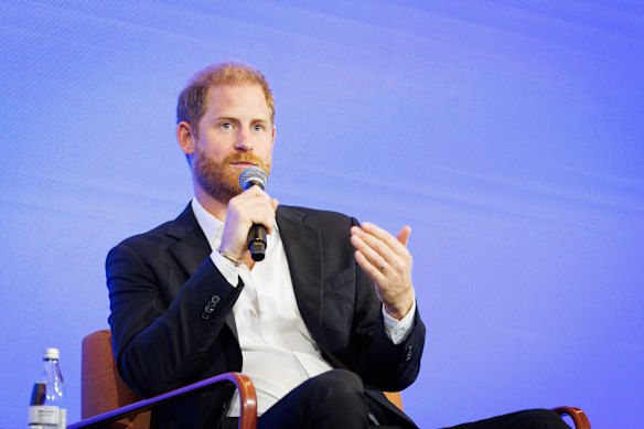 Harry was a lot more interesting answering questions at the summit.