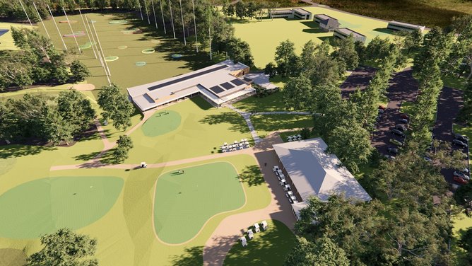An aerial artist’s impression of how a redeveloped Marangaroo could look.