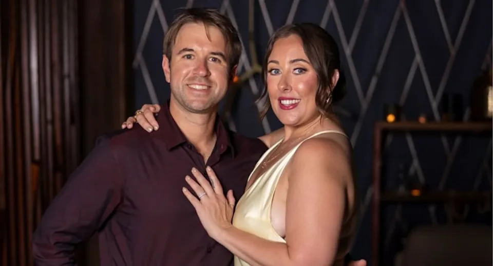 The couple split within weeks of the show ending. Source: Channel 9