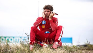 Charles Leclerc after his DNF in Zandvoort