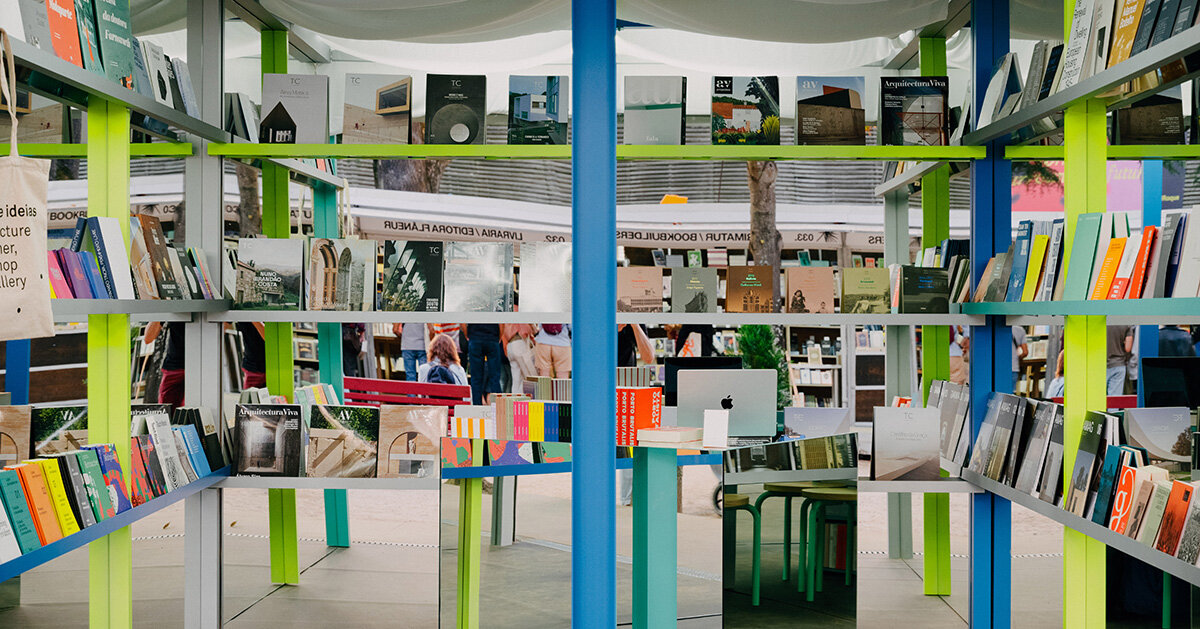 fala turns leftover metal into color-coded grid in porto